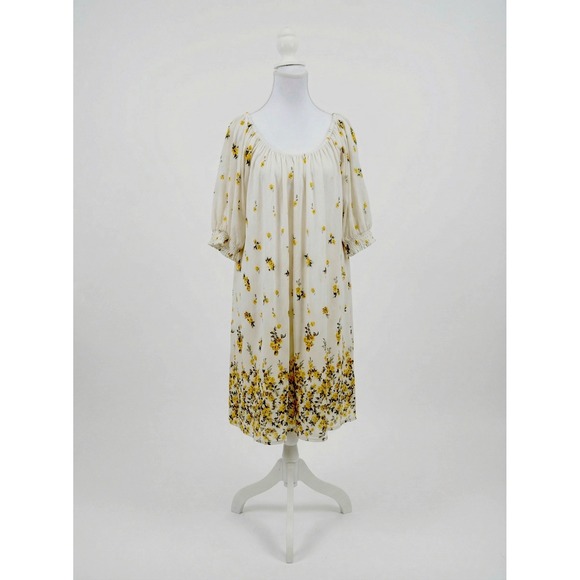 Siren Lily Dresses & Skirts - Siren Lily Sz PXL White Floral Dress Lined Cottage Fairy Boho Feminine Romantic